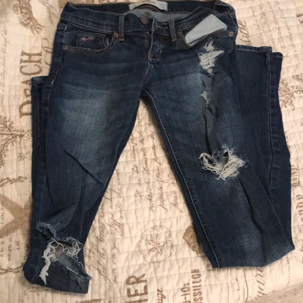 Hollister ripped jeans